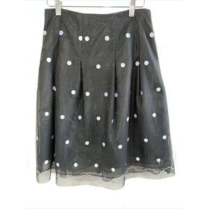 Allen By A.B.S. ￼￼ Tulle Black Polka dot Skirt Size 2